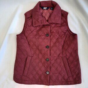 Lands' End women's 7 button vest. High Neck